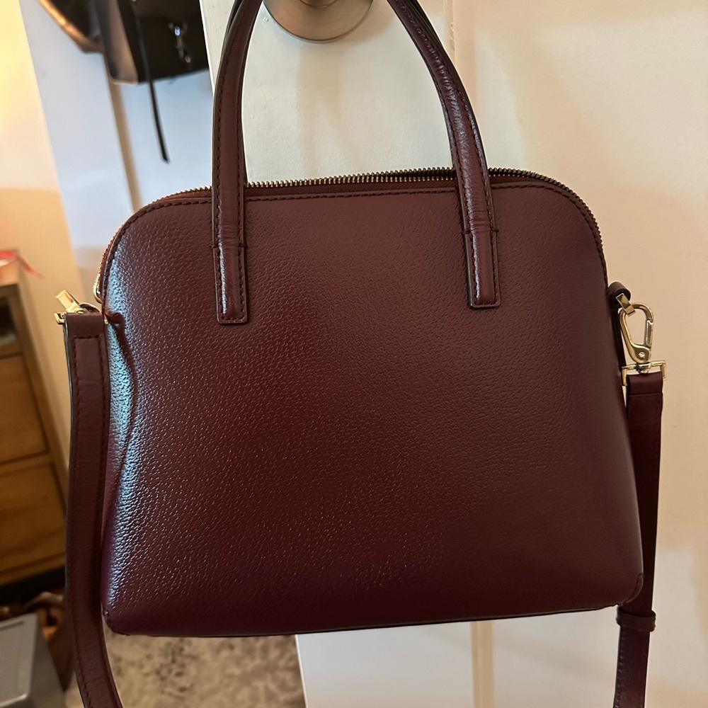 Kate Spade Matthew Street Maise Bow Bag - excellent condition - dark maroon